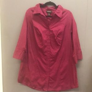 Lane Bryant Sz18 Long Button Down Beautiful